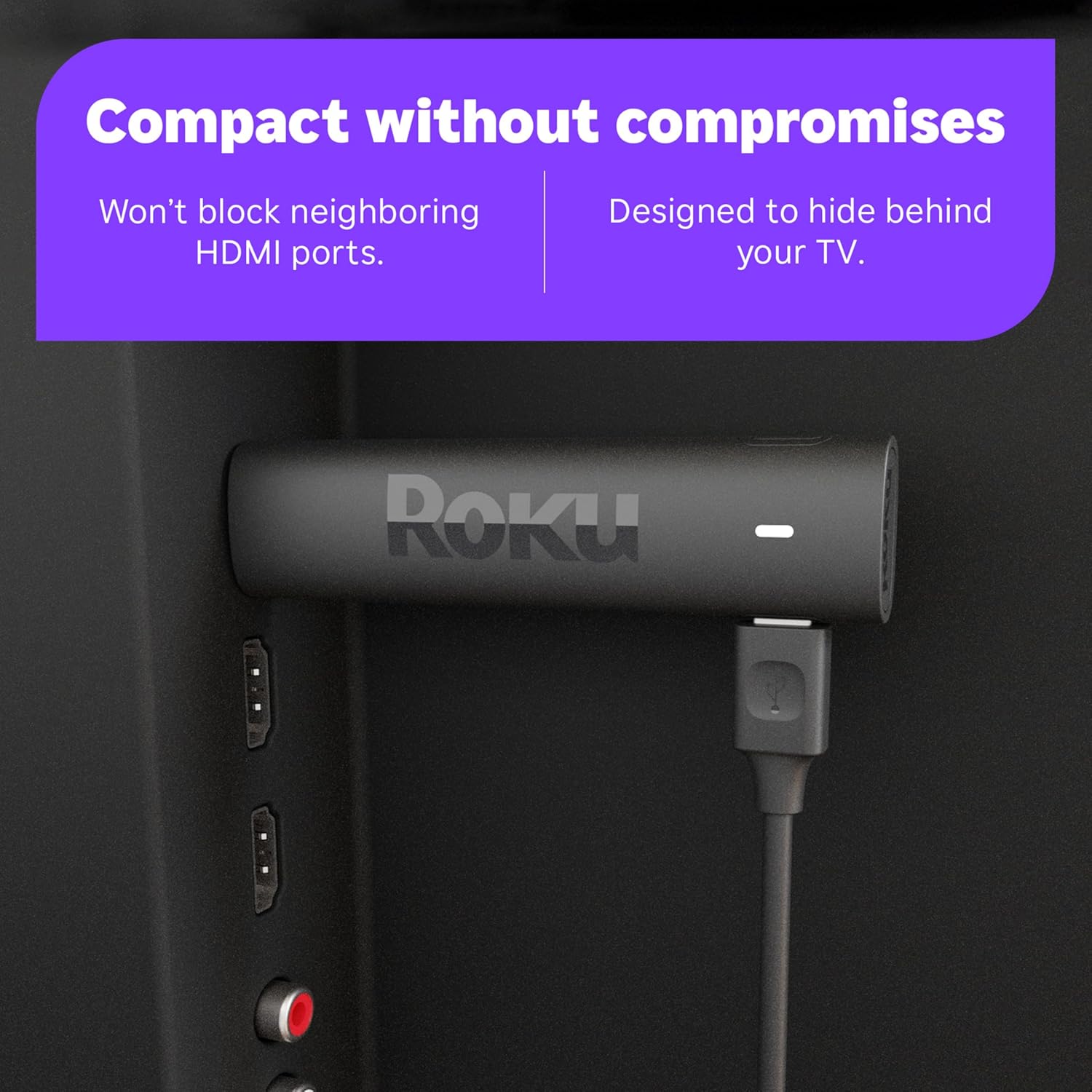 Roku Streaming Stick 4K - Dispositivo de transmisión HDR y Dolby Vision Roku para TV con control remoto por voz y Wi-Fi de largo alcance - TV gratis y en vivo